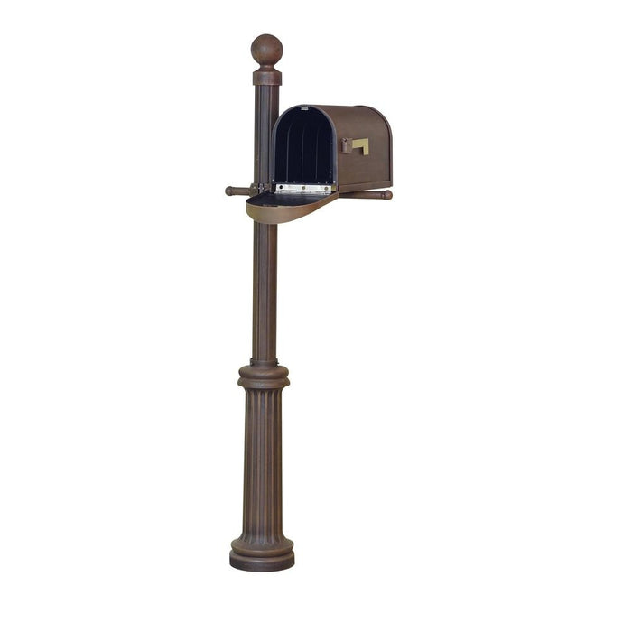 Special Lite Products || Classic Curbside Mailbox, Locking Insert and Fresno Mailbox Post