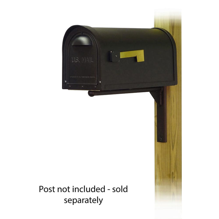 Special Lite Products || Classic Curbside Mailbox with Ashley front single mailbox mounting bracket