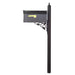 Special Lite Products || Classic Curbside Mailbox with Locking Insert and Albion Mailbox Post