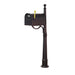 Special Lite Products || Classic Curbside Mailbox with Locking Insert and Ashland Mailbox Post