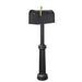 Special Lite Products || Classic Curbside Mailbox with Locking Insert and Bradford Mailbox Post