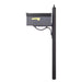 Special Lite Products || Classic Curbside Mailbox with Locking Insert and Richland Mailbox Post