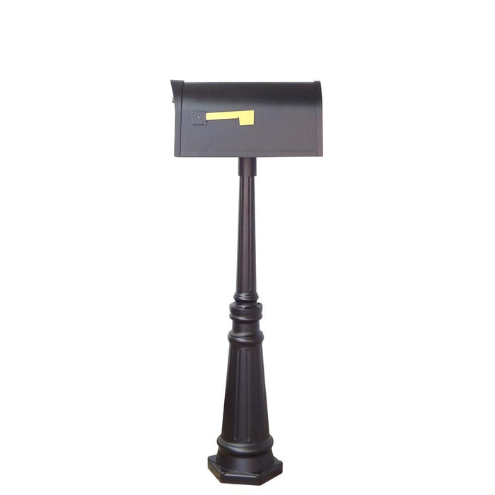 Special Lite Products || Classic Curbside Mailbox with Locking Insert and Tacoma Mailbox Post