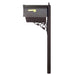 Special Lite Products || Classic Curbside Mailbox with Newspaper Tube and Albion Mailbox Post