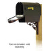 Special Lite Products || Classic Curbside Mailbox with Newspaper tube and Floral front single mailbox mounting bracket