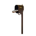 Special Lite Products || Classic Curbside Mailbox with Newspaper Tube and Richland Mailbox Post