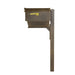 Special Lite Products || Classic Curbside Mailbox with Newspaper Tube and Wellington Mailbox Post, Copper