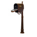 Special Lite Products || Classic Curbside Mailbox with Newspaper Tube, Locking Insert and Ashland Mailbox Post