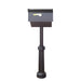 Special Lite Products || Classic Curbside Mailbox with Newspaper Tube, Locking Insert and Richland Mailbox Post