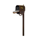 Special Lite Products || Classic Curbside Mailbox with Newspaper Tube, Locking Insert and Richland Mailbox Post