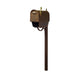 Special Lite Products || Classic Curbside Mailbox with Newspaper Tube, Locking Insert and Richland Mailbox Post