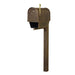 Special Lite Products || Classic Curbside Mailbox with Newspaper Tube, Locking Insert and Wellington Mailbox Post, Copper