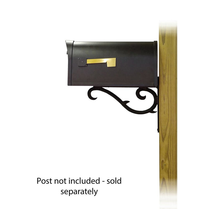 Special Lite Products || Classic Curbside Mailbox with Sorrento front single mailbox mounting bracket