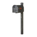 Special Lite Products || Classic Curbside Mailbox wtih Locking Insert and Wellington Direct Burial Mailbox Post Smooth, Swedish Silver