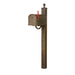 Special Lite Products || Floral Curbside Mailbox and Springfield Direct Burial Mailbox Post Smooth Square