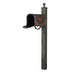 Special Lite Products || Floral Curbside Mailbox and Springfield Direct Burial Mailbox Post Smooth Square