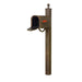 Special Lite Products || Floral Curbside Mailbox and Springfield Direct Burial Mailbox Post Smooth Square