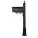 Special Lite Products || Floral Curbside Mailbox and Springfield Mailbox Post with Base