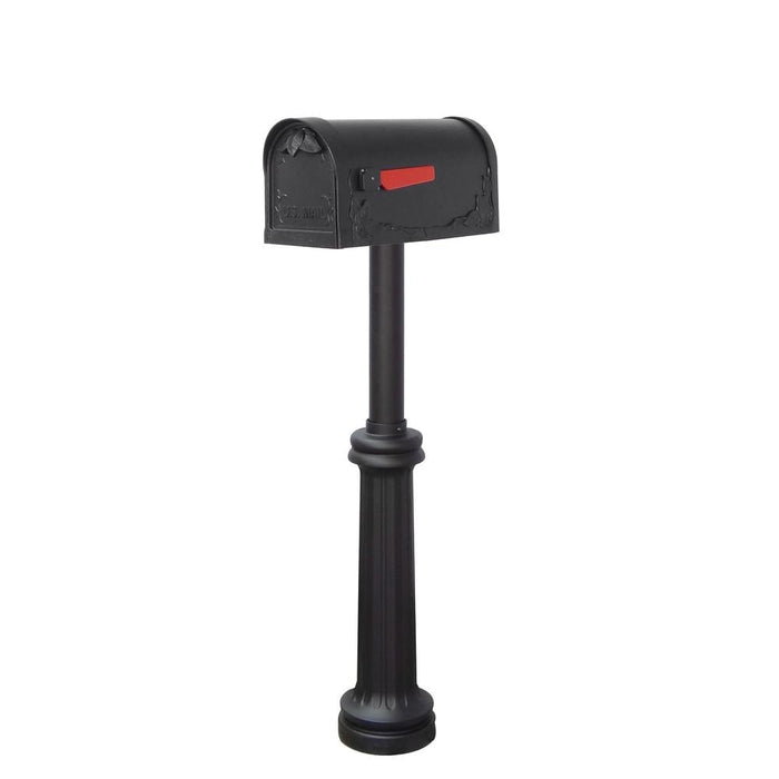 Special Lite Products || Floral Curbside Mailbox, Locking Insert and Bradford Mailbox Post