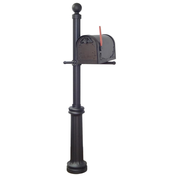 Special Lite Products || Floral Curbside Mailbox, Locking Insert and Fresno Mailbox Post