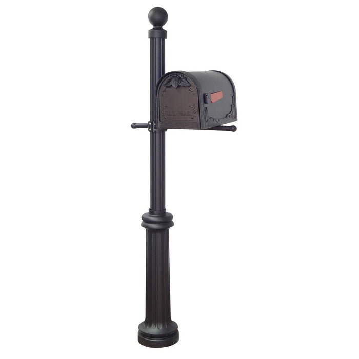 Special Lite Products || Floral Curbside Mailbox, Locking Insert and Fresno Mailbox Post