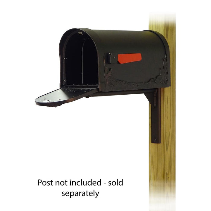 Special Lite Products || Floral Curbside Mailbox with Ashley front single mailbox mounting bracket