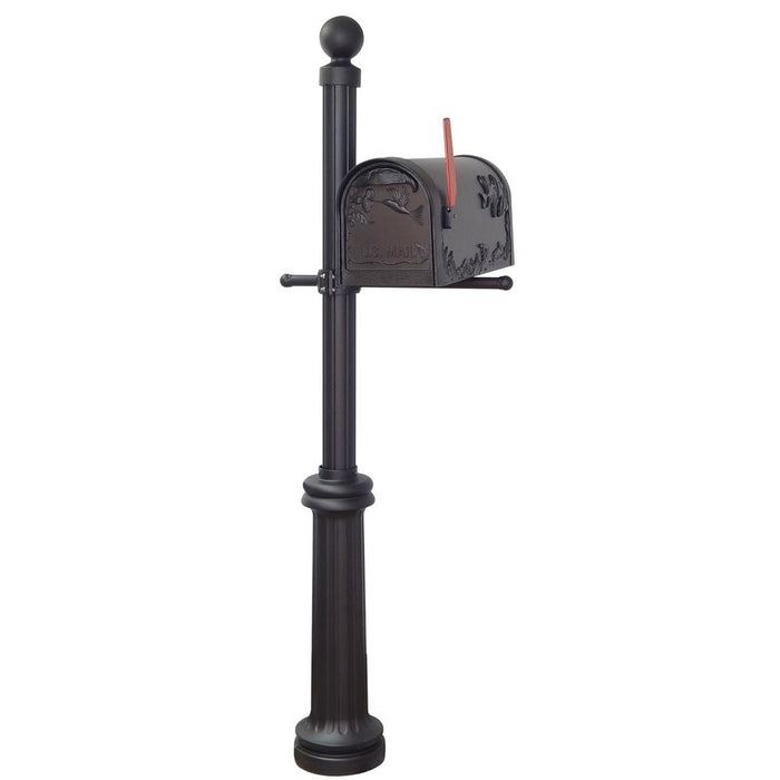 Special Lite Products || Hummingbird Curbside Mailbox, Locking Insert and Fresno Mailbox Post