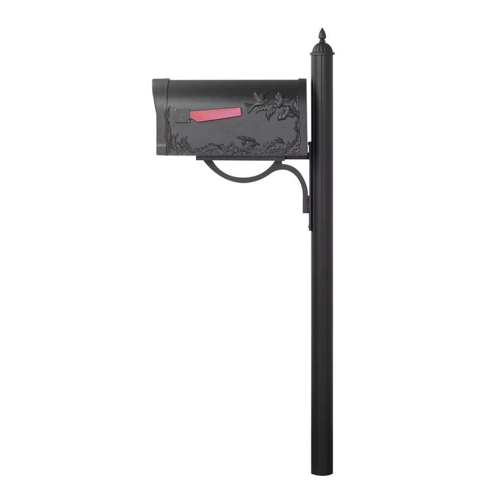 Special Lite Products || Hummingbird Curbside Mailbox with Locking Insert and Richland Mailbox Post