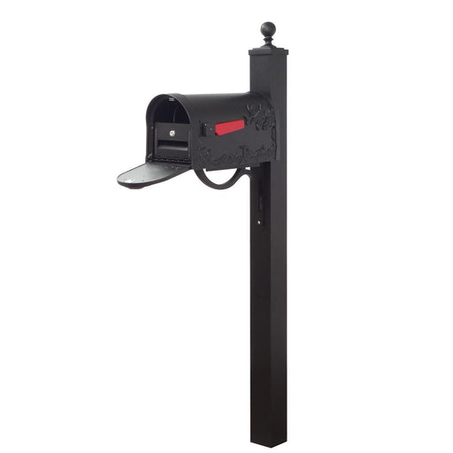 Special Lite Products || Hummingbird Curbside Mailbox with Locking Insert and Springfield Mailbox Post