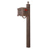 Special Lite Products || Kingston Curbside Mailbox and Springfield Direct Burial Mailbox Post Smooth Square