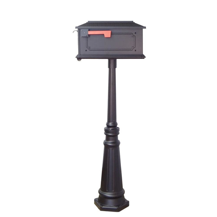 Special Lite Products || Kingston Curbside Mailbox and Tacoma Surface Mount Mailbox Post with Base