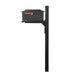 Special Lite Products || Kingston Curbside Mailbox and Wellington Direct Burial Mailbox Post Smooth Square, Black