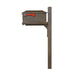 Special Lite Products || Kingston Curbside Mailbox and Wellington Direct Burial Mailbox Post Smooth Square, Copper