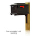 Special Lite Products || Kingston Curbside Mailbox with Ashley front single mailbox mounting bracket