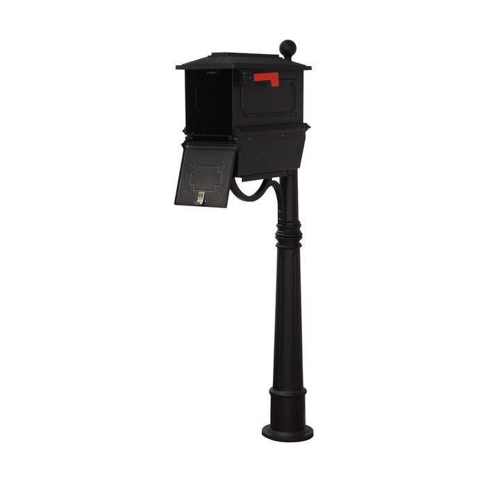 Special Lite Products || Kingston Curbside Mailbox with Newspaper Tube and Ashland Mailbox Post