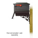 Special Lite Products || Kingston Curbside Mailbox with Newspaper tube and Floral front single mailbox mounting bracket