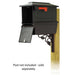 Special Lite Products || Kingston Curbside Mailbox with Newspaper tube and Floral front single mailbox mounting bracket