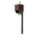 Special Lite Products || Kingston Curbside Mailbox with Newspaper Tube and Richland Mailbox Post