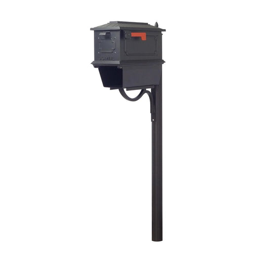 Special Lite Products || Kingston Curbside Mailbox with Newspaper Tube and Richland Mailbox Post