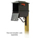 Special Lite Products || Kingston Curbside Mailbox with Newspaper tube and Sorrento front single mailbox mounting bracket