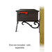 Special Lite Products || Kingston Curbside Mailbox with Sorrento front single mailbox mounting bracket