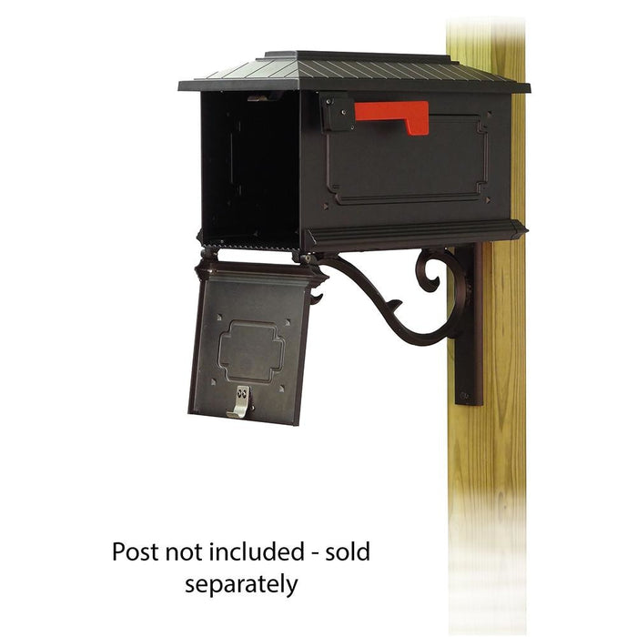 Special Lite Products || Kingston Curbside Mailbox with Sorrento front single mailbox mounting bracket