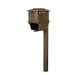 Special Lite Products || Kingtson Curbside Mailbox with Newspaper Tube and Springfield Mailbox Post, Copper