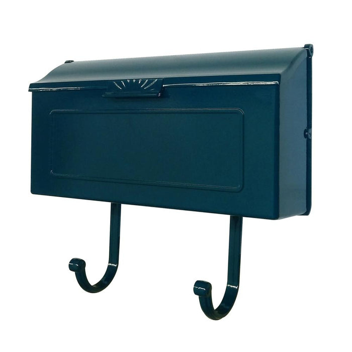 Special Lite Products || Mid Modern Nash Horizontal Mailbox, Blue