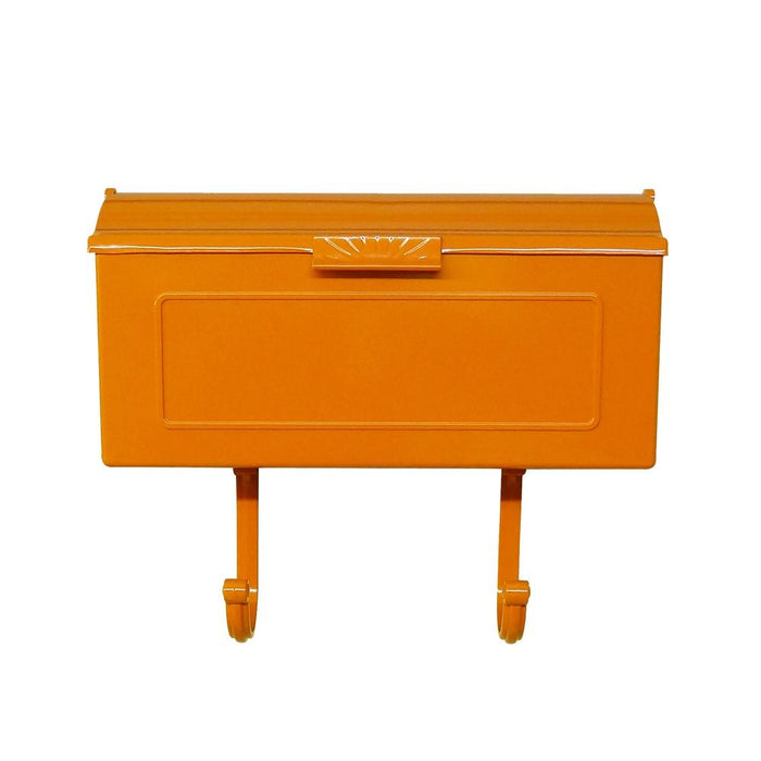 Special Lite Products || Mid Modern Nash Horizontal Mailbox, Orange