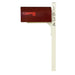 Special Lite Products || Mid Modern Rigby Curbside Mailbox and Post, Wine