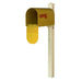 Special Lite Products || Mid Modern Rigby Curbside Mailbox and Post, Yellow