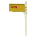 Special Lite Products || Mid Modern Rigby Curbside Mailbox and Post, Yellow