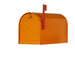 Special Lite Products || Mid Modern Rigby Curbside Mailbox, Orange