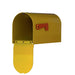 Special Lite Products || Mid Modern Rigby Curbside Mailbox, Yellow